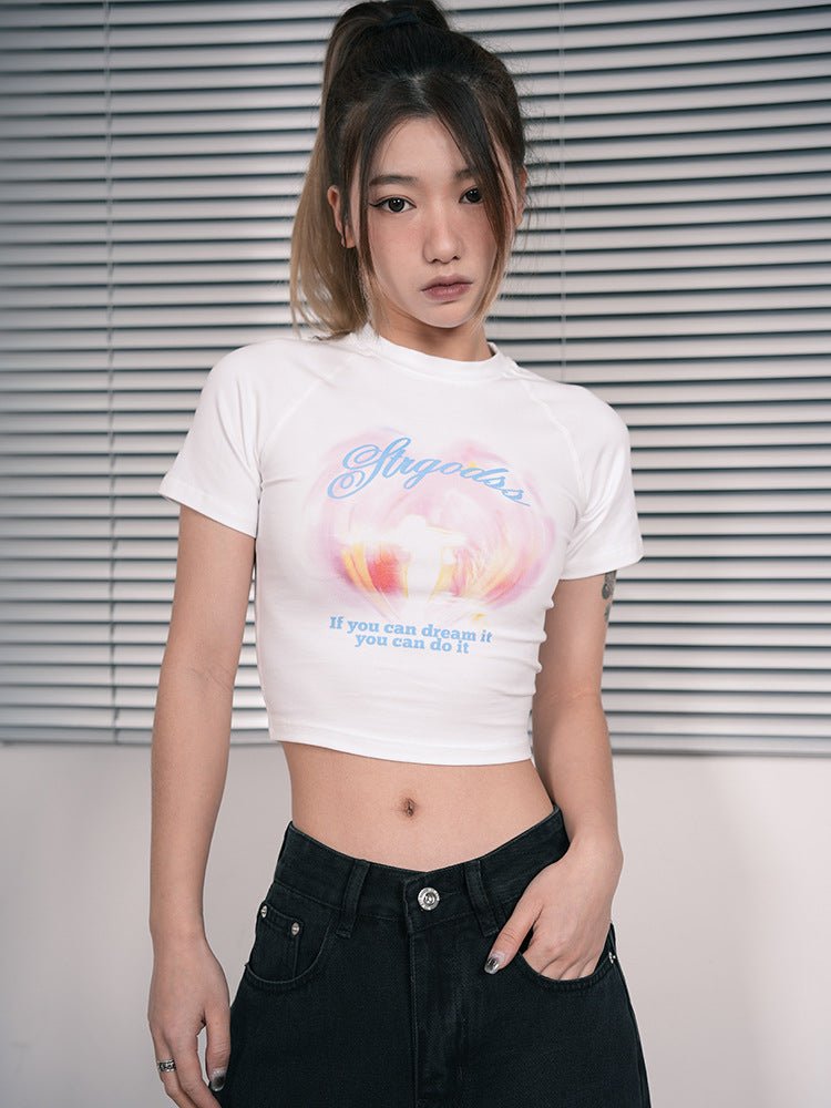 Graphic Crop Tee - Seakoff