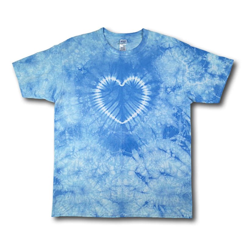 Heart Pattern Tie Dye T - Shirts for Men and Women - Vibrant and Comfortable Casual Wear - Seakoff