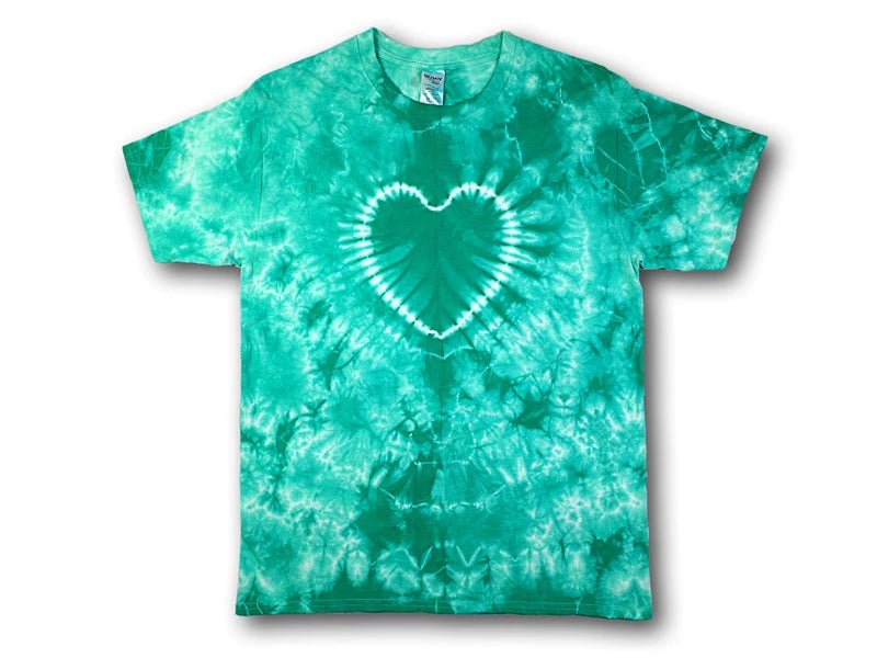 Heart Pattern Tie Dye T - Shirts for Men and Women - Vibrant and Comfortable Casual Wear - Seakoff