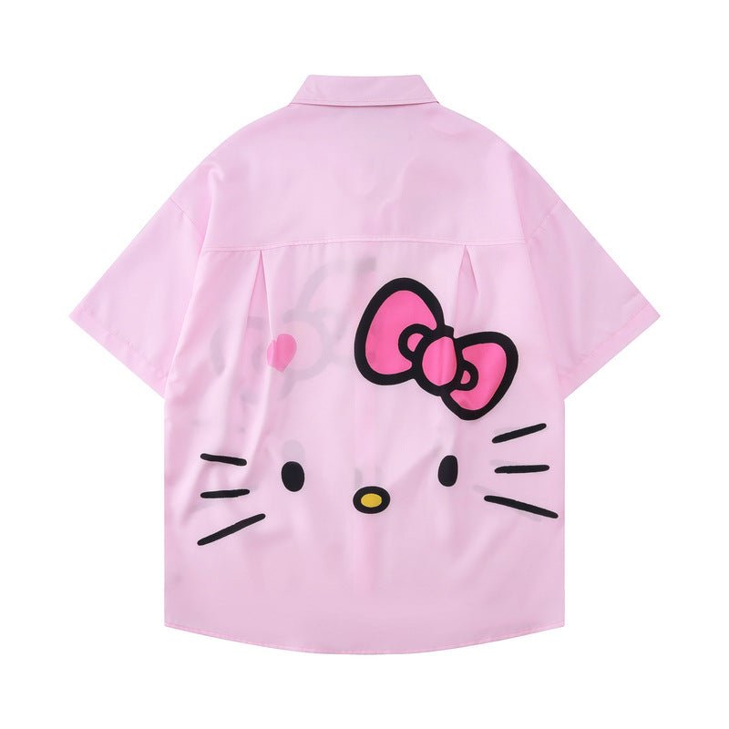 Hello kitty anime button up shirt - Seakoff