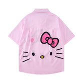 Hello kitty anime button up shirt - Seakoff