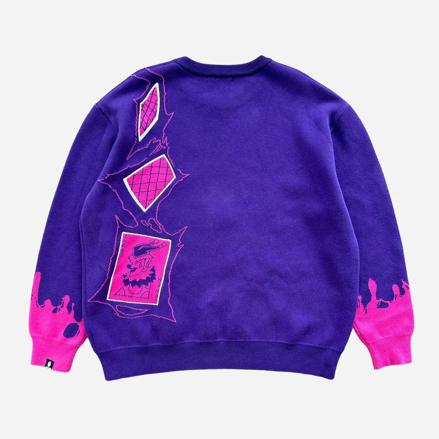 Hisoka เป็นแรงบันดาลใจให้เสื้อสเวตเตอร์ถักนิตติ้ง Hunter x Hunter Premium Purple Knit Pullover