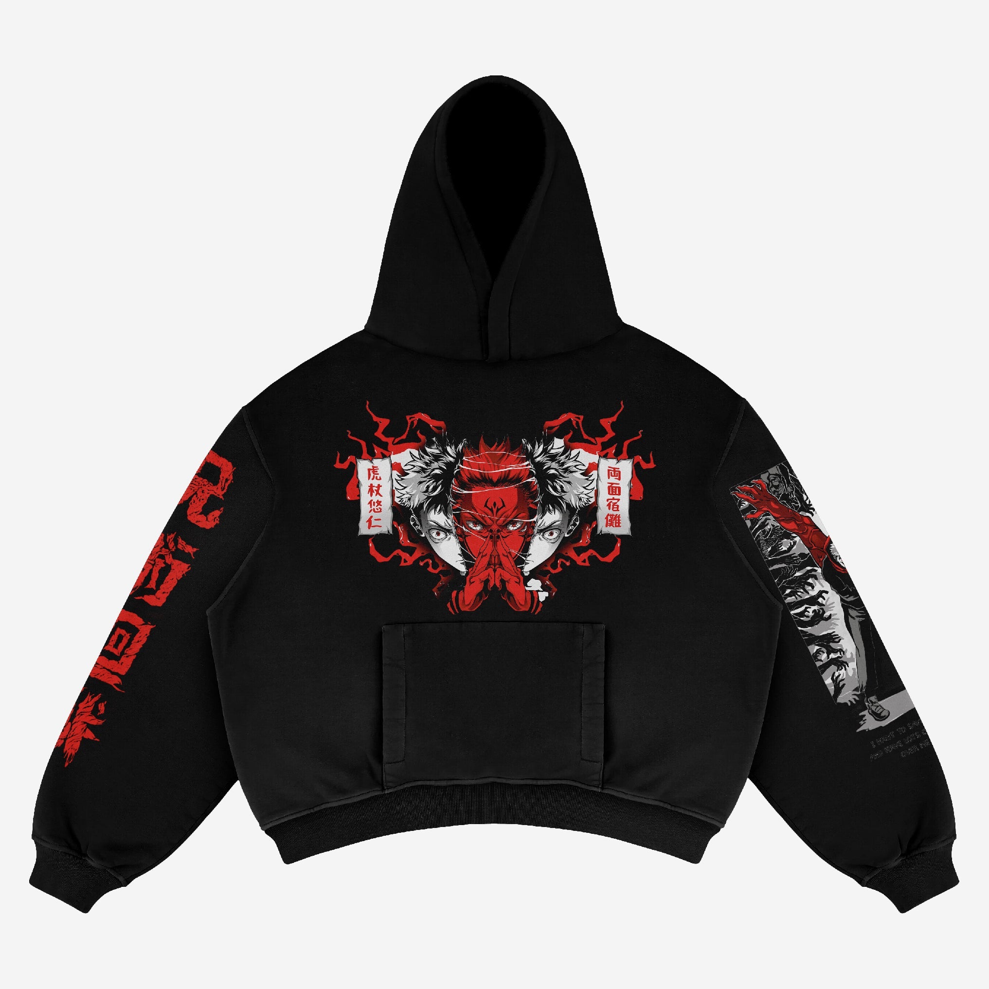 Jujutsu Kaisen Yuji Itadori Anime Hoodie - Embrace the Power of the Cursed Energy - Seakoff