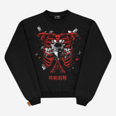 Jujutsu Kaisen Yuji Itadori Combat Mode Oversized Sweatshirt | Premium Anime Apparel - Seakoff