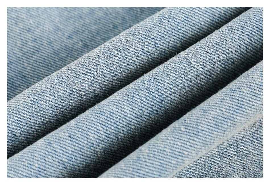 Leopard Print Trim Denim Chambray Jacket on Sale - Men's and Women's Long Sleeve Unique Style - Seakoff