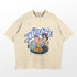 The Seakoff Retro Dragon Ball Parody T-Shirt features a cartoon design of a duck massaging a man in a hot tub, with "MASSAGE" and "I LOVE THIS GAME - THIS GAME" text. It captures Dragon Ball&