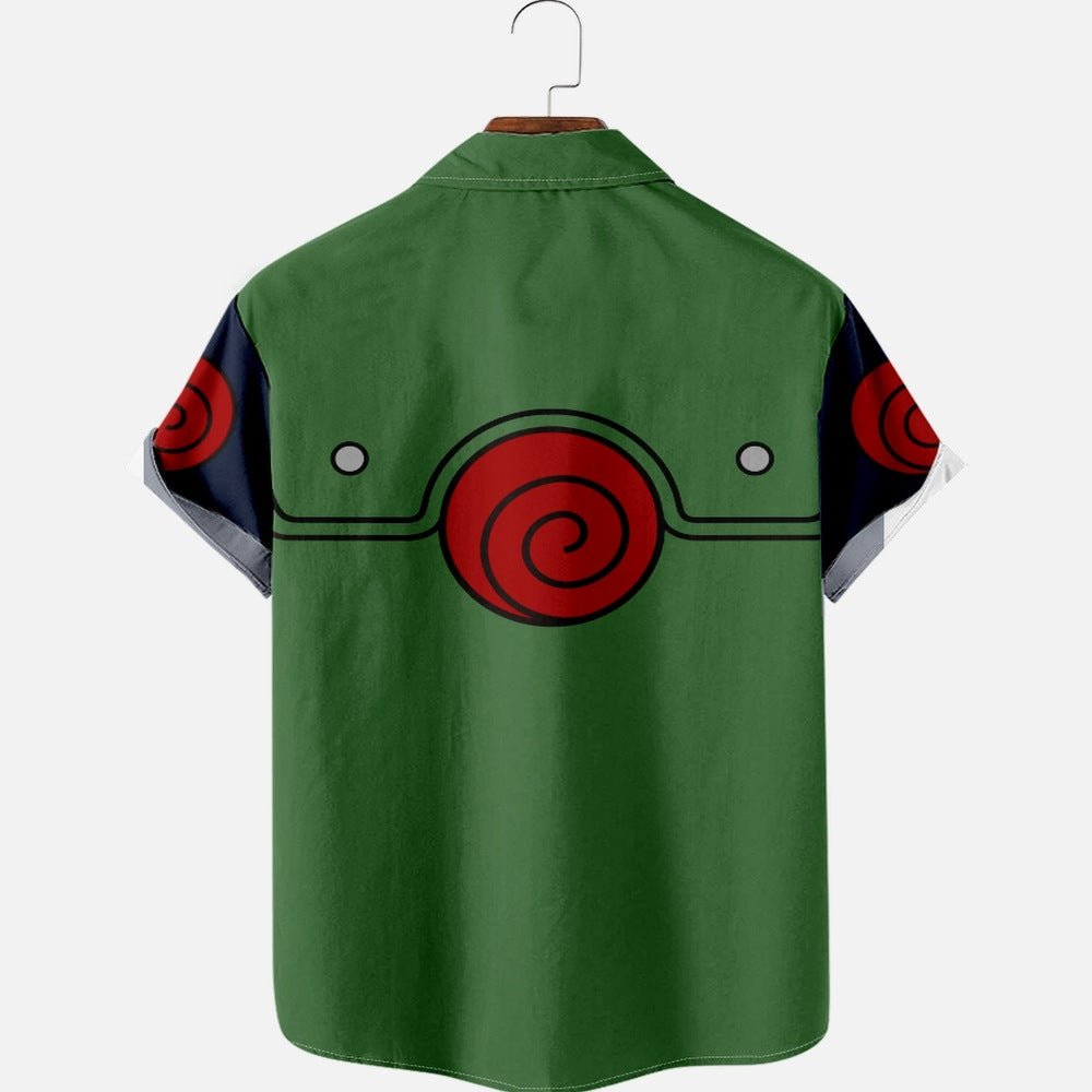 naruto anime button up shirt - Seakoff