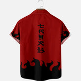 naruto anime button up shirt - Seakoff