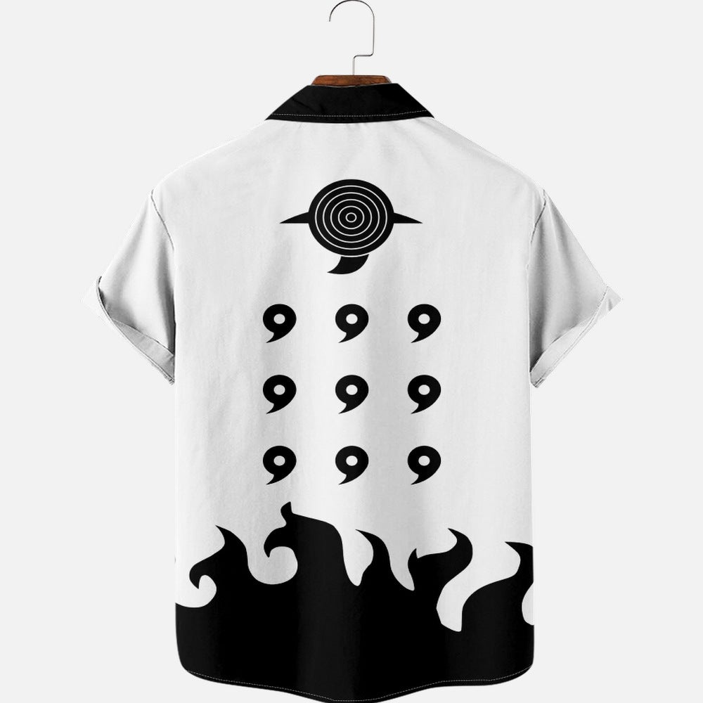 naruto anime button up shirt - Seakoff