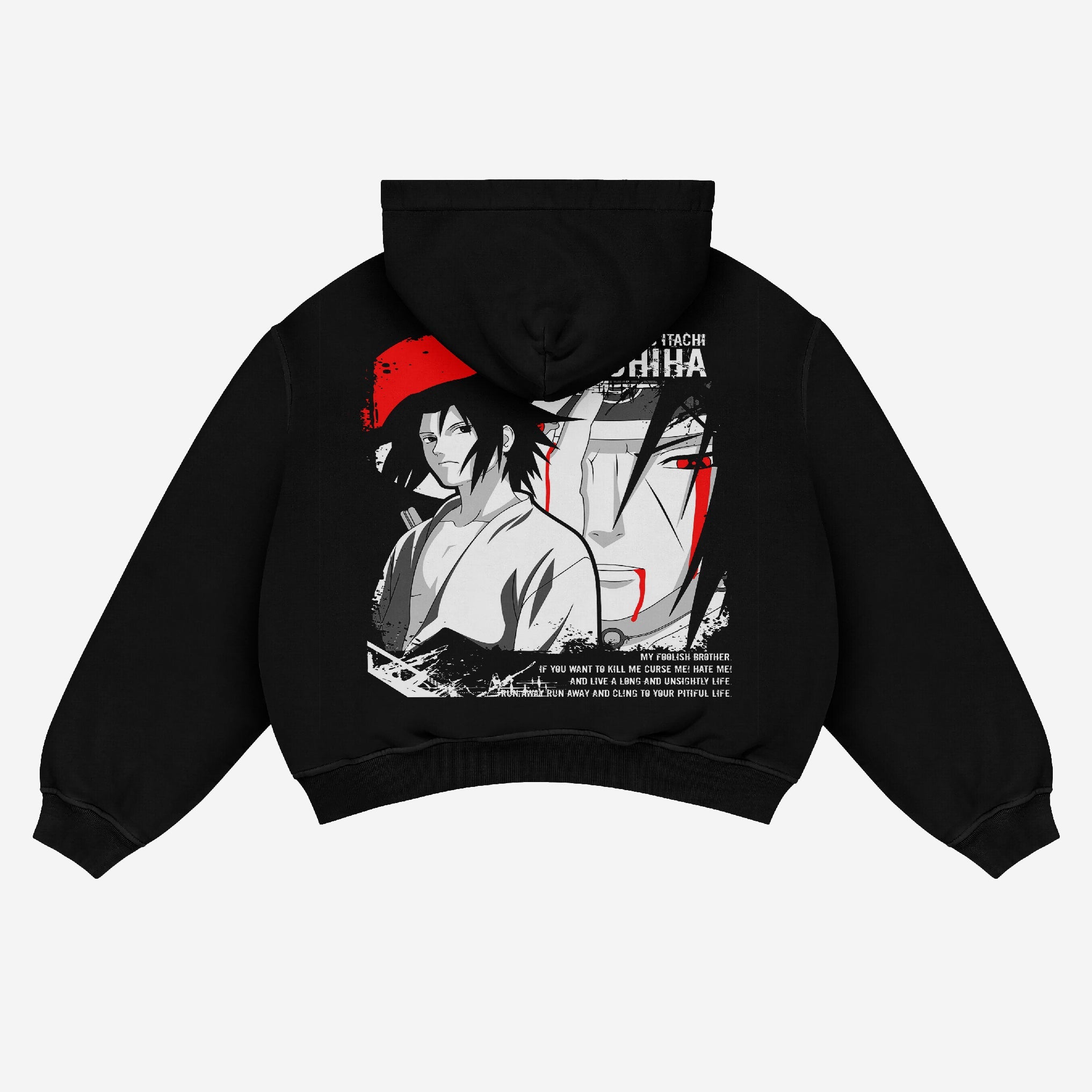 Naruto Itachi Uchiha Anime Hoodie with Intense Battle Design - Seakoff