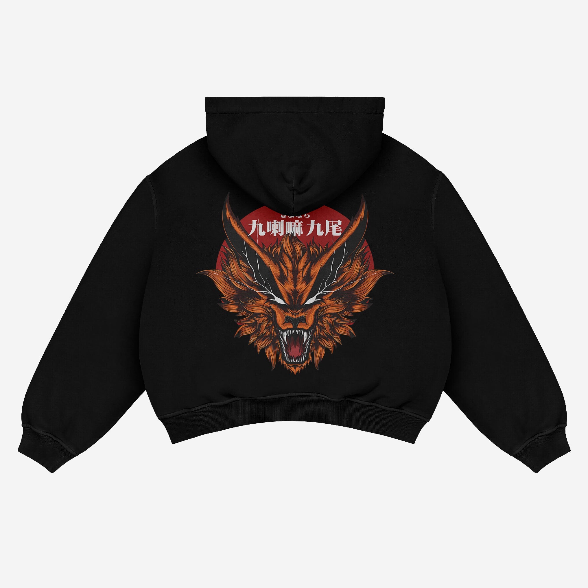 Naruto Nine - Tails Kurama Anime Hoodie - Embrace the Power of the Nine - Tails - Seakoff