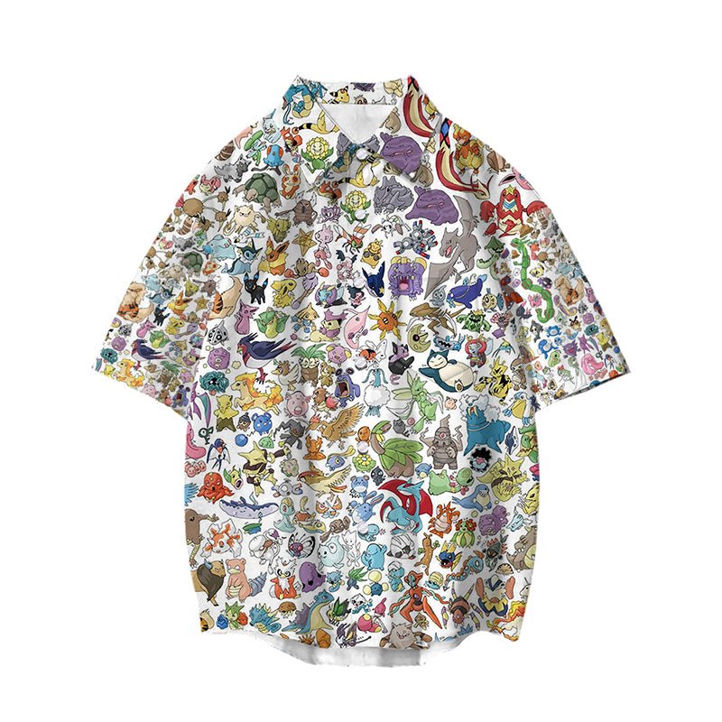 Pokemon Button Up Shirt - Seakoff