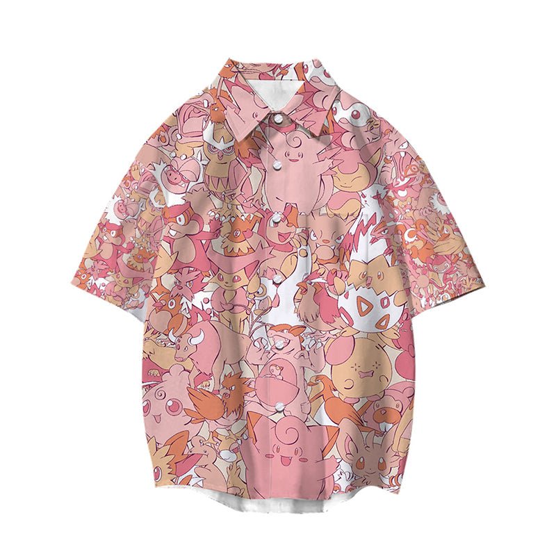 Pokemon Button Up Shirt - Seakoff