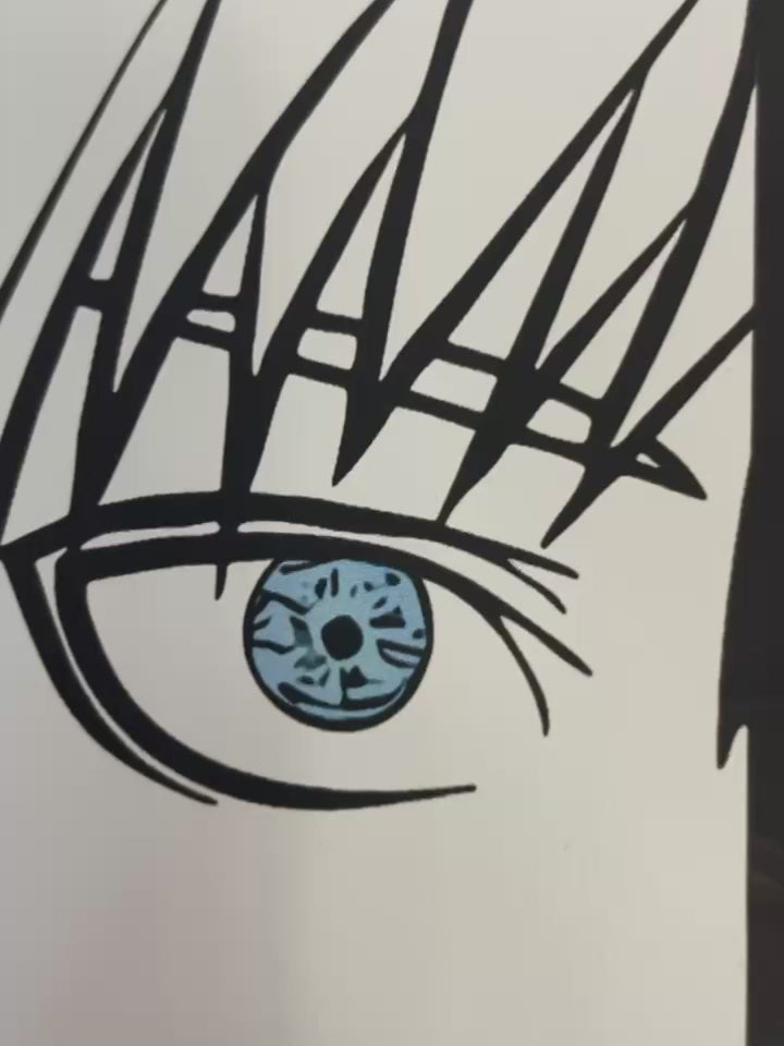 Chemise Gojo Satoru Jujutsu Kaisen avec design à visage fendu – Vêtements d&
