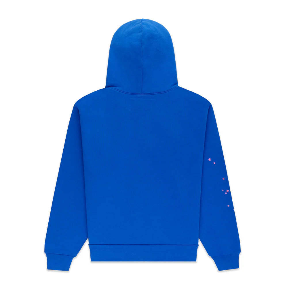 Sp5der “555” Hoodie – Royal Blue 440GSM Heavyweight Spider Web Streetwear Pullover