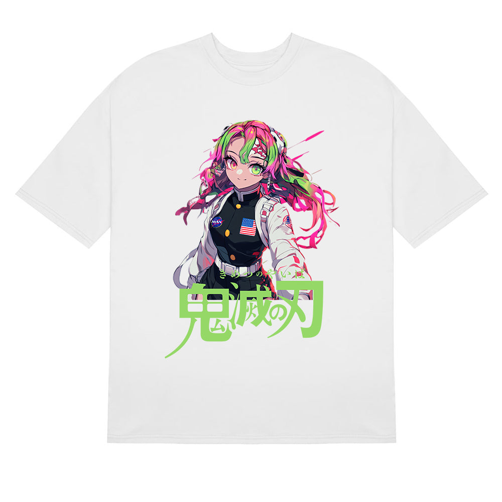 NASA MITSURI KANROJI DEMON SLAYER USA Tactical T-Shirt-เครื่องแต่งกายอะนิเมะพิเศษ