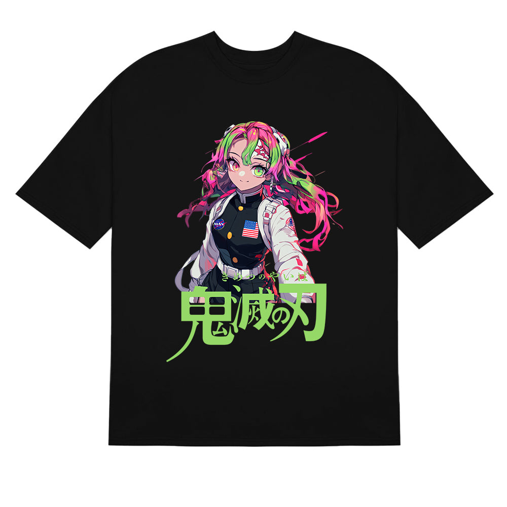 NASA MITSURI KANROJI DEMON SLAYER USA Tactical T-Shirt-เครื่องแต่งกายอะนิเมะพิเศษ