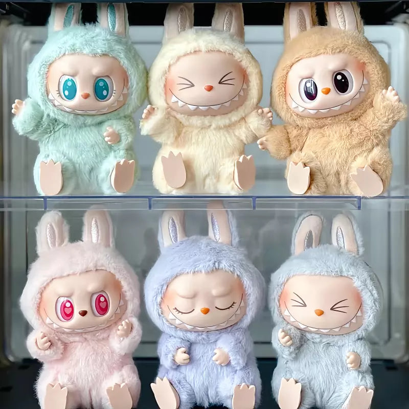 POP MART Labubu 7-Piece Doll Keychain Set – Limited Edition Collectible Keychains from The Monsters Series