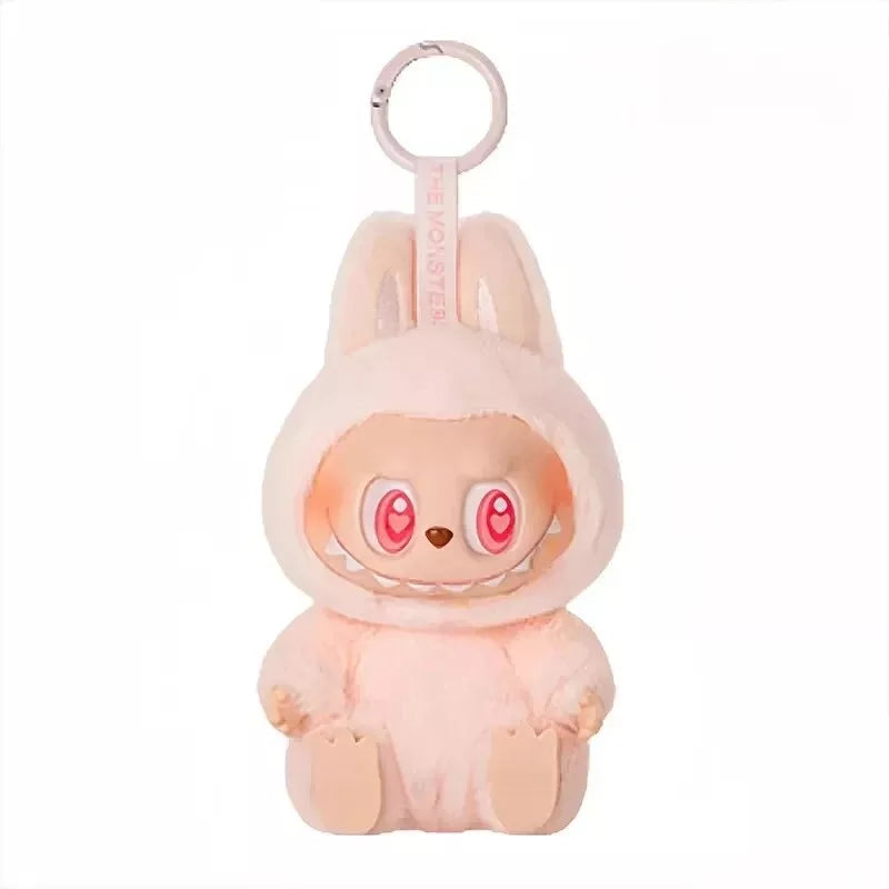 Pop Mart Labubu Dadda Doll Keynchain - Toy de collection de lapin rose en édition limitée