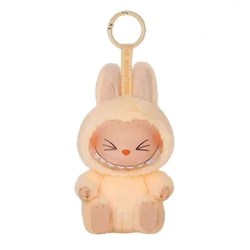 Pop Mart Labubu Sisi Doll Keychain - لعبة محدودة Cream Bunny Toylible Toy