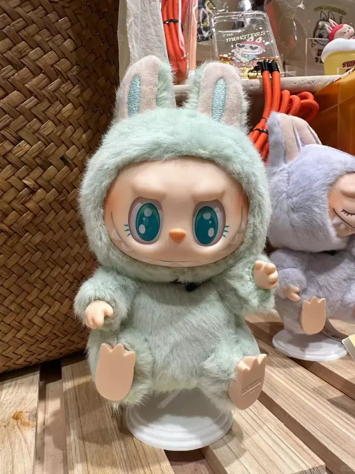 Pop Mart Labubu Ququ Doll Kelechain - Collectible Green Bunny Green Bunny en édition limitée