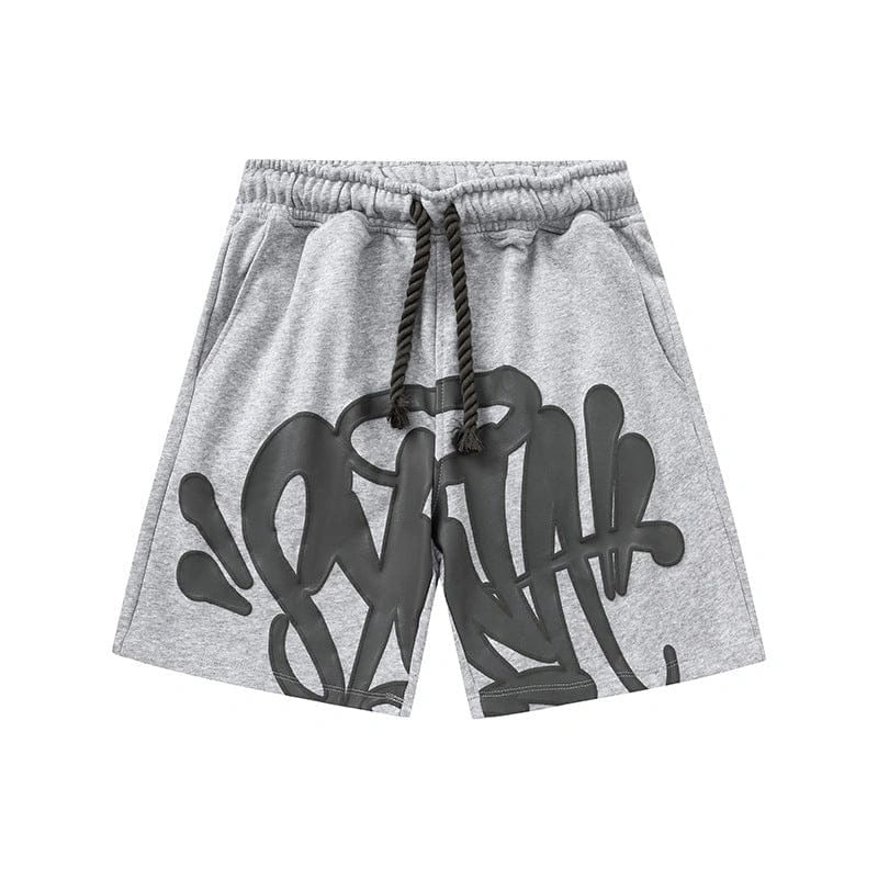 Syna World Grey Graffiti Graphic Print Sweat Shorts