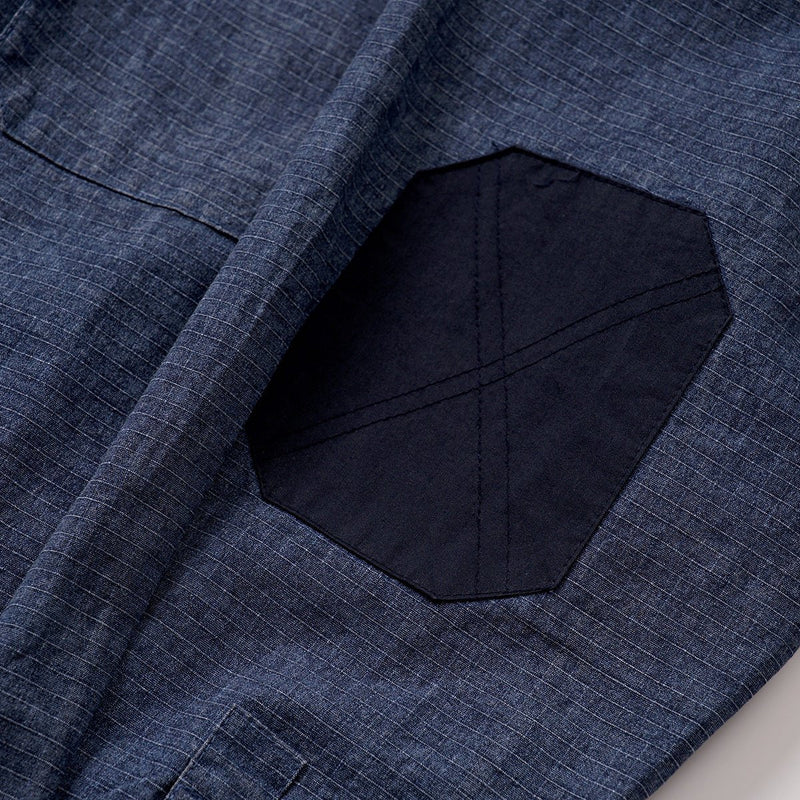 Shop Classic Blue Denim Chambray Shirt on Sale - Men's and Women's Long Sleeve Vintage Style - Seakoff