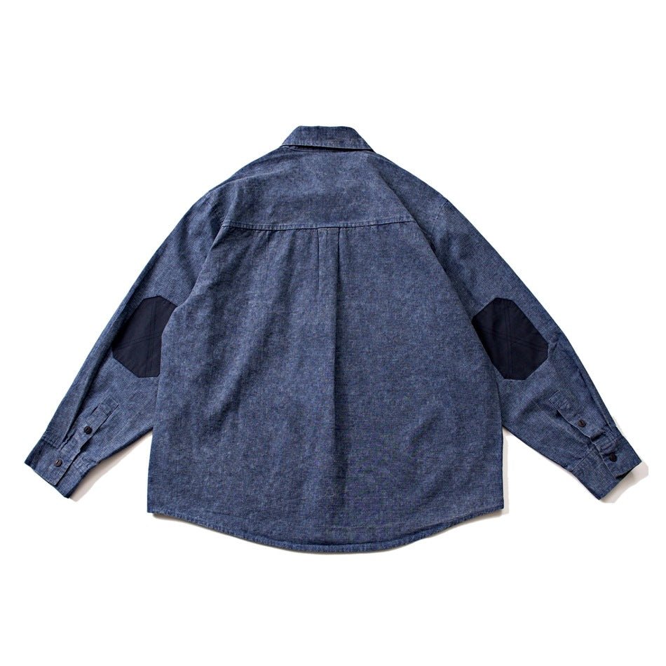 Shop Classic Blue Denim Chambray Shirt on Sale - Men&