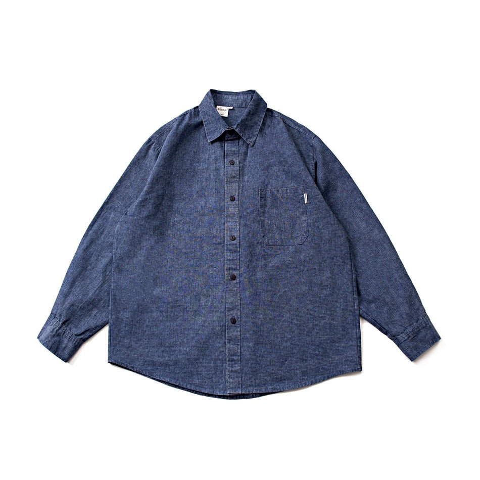 Shop Classic Blue Denim Chambray Shirt on Sale - Men&