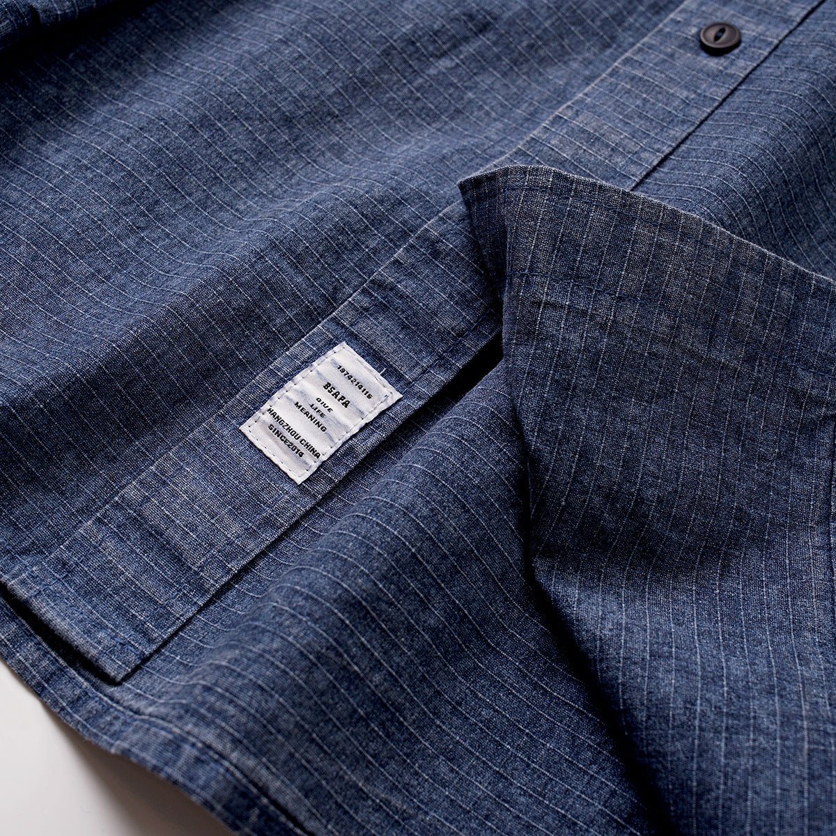 Shop Classic Blue Denim Chambray Shirt on Sale - Men&