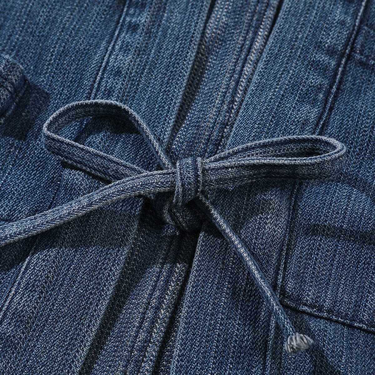 Shop Tie - Front Denim Chambray Jacket on Sale - Men's and Women's Long Sleeve Vintage Style - Seakoff