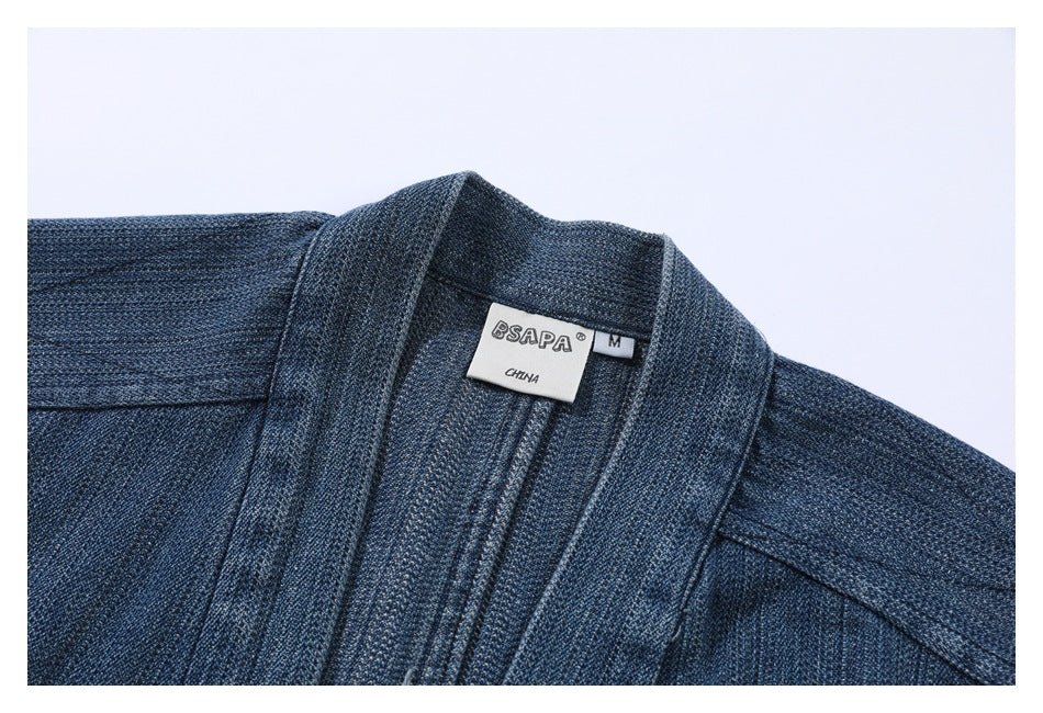 Shop Tie - Front Denim Chambray Jacket on Sale - Men's and Women's Long Sleeve Vintage Style - Seakoff