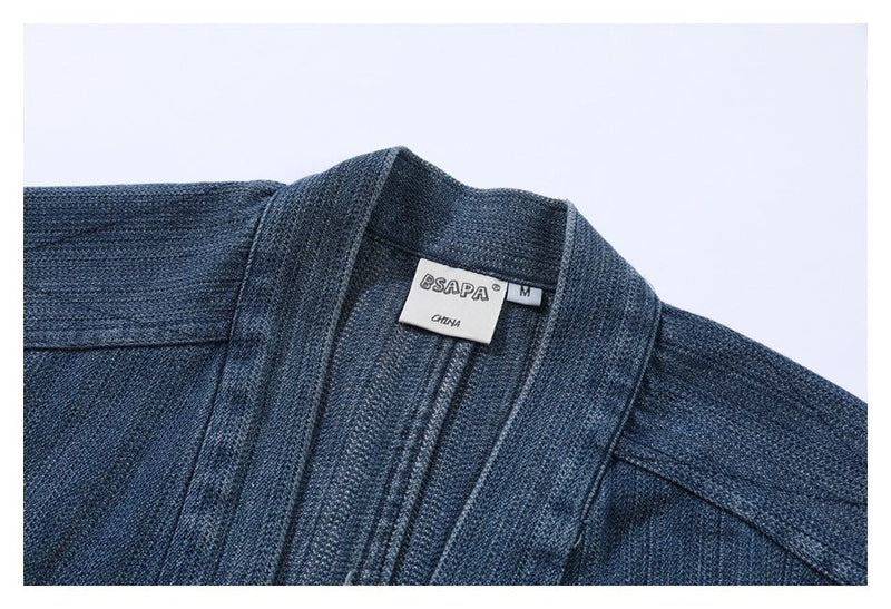 Shop Tie - Front Denim Chambray Jacket on Sale - Men's and Women's Long Sleeve Vintage Style - Seakoff