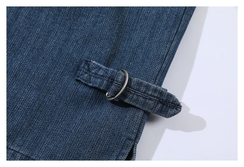 Shop Tie - Front Denim Chambray Jacket on Sale - Men's and Women's Long Sleeve Vintage Style - Seakoff
