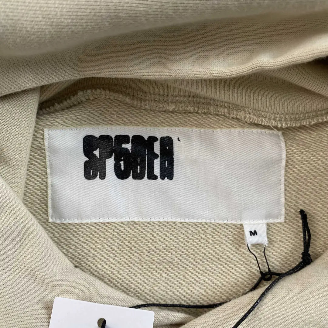Cream Sp5der Sky Web Hoodie 440GSM – Cream Spider Hoodie Blau Grün Puff Logo
