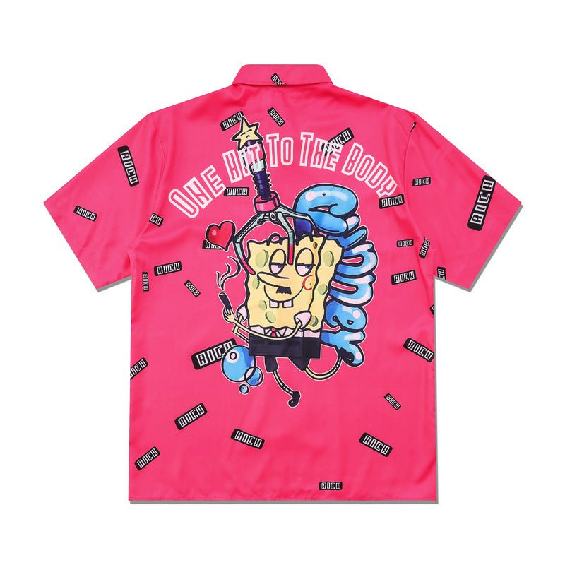 Spongebob anime button up shirt - Seakoff