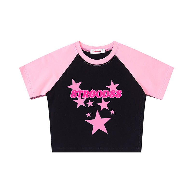 Star Graphic Crop Tee - Seakoff