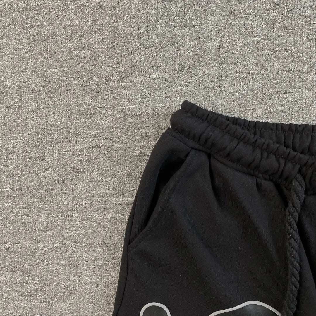 Syna World Black Graffiti Graphic Print Sweat Shorts