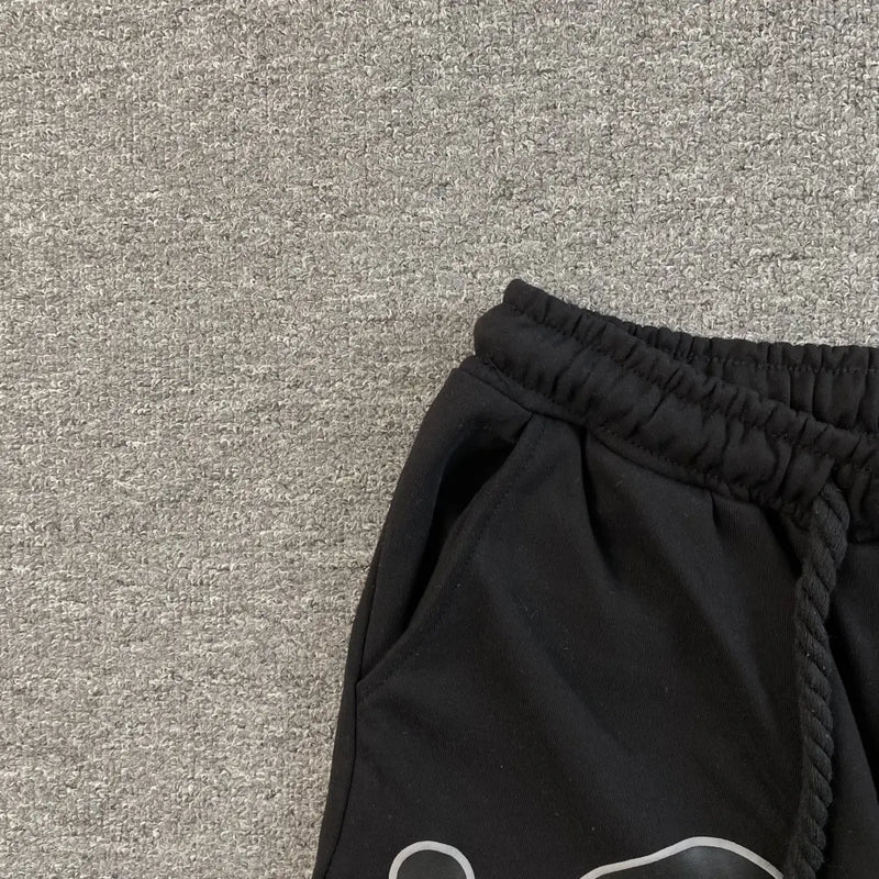 Syna World Black Graffiti Graphic Print Sweat Shorts