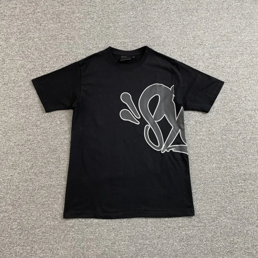 Syna World Black Front Graphic Print T-Shirt