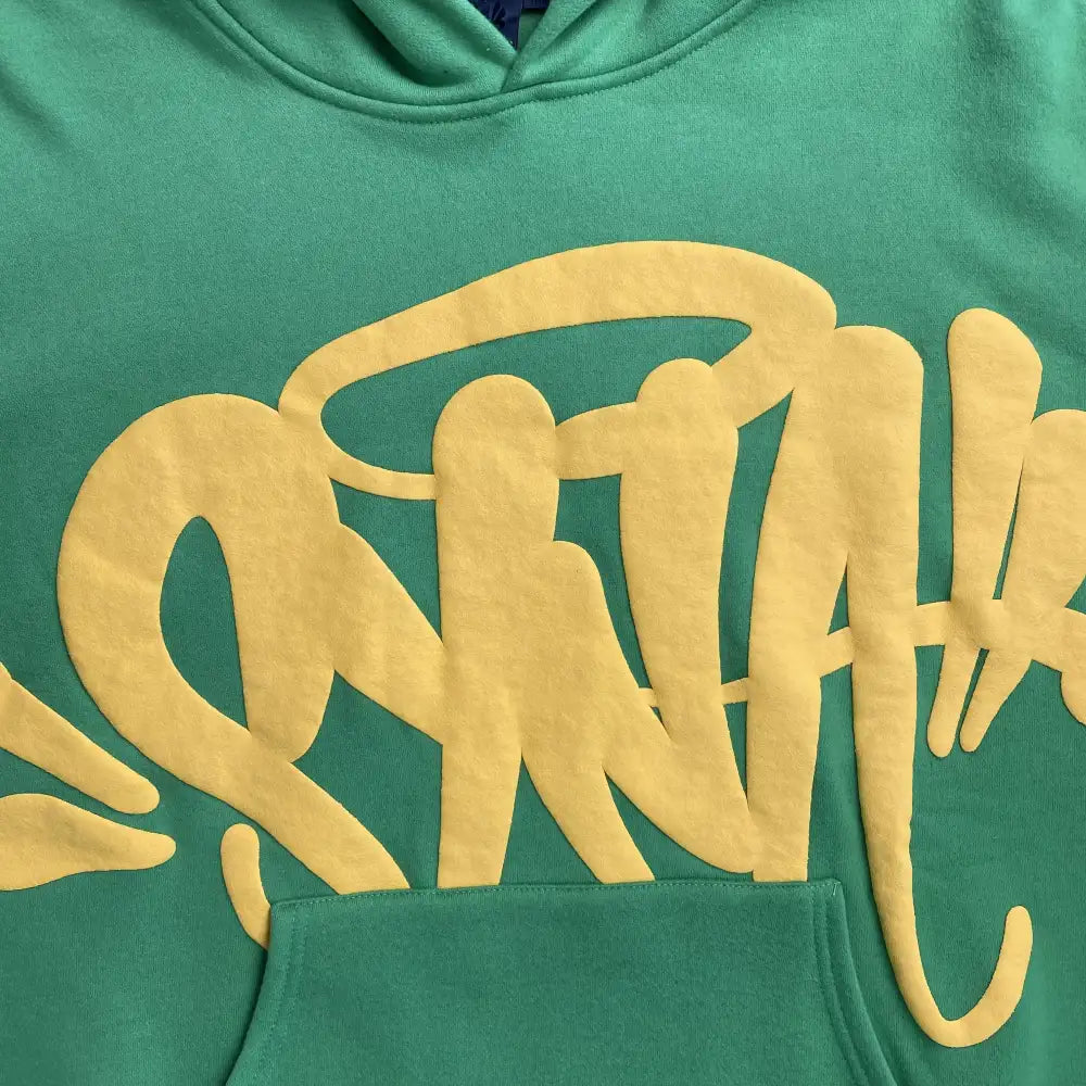 Syna World Green Graffiti Graphic Pullover Hoodie
