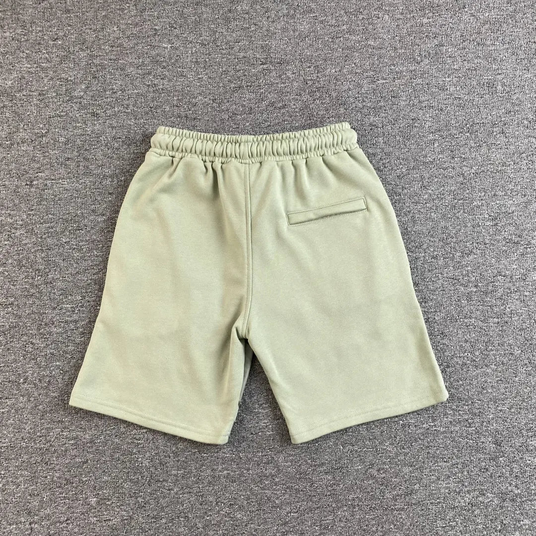 Syna World Graffiti Graphic Print Olive Green Shorts