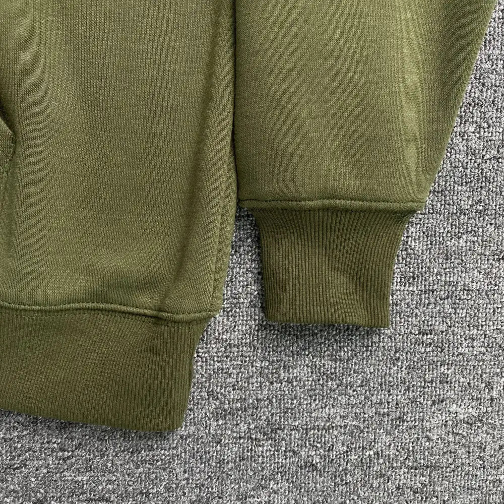 Syna World Green Letter Print Pullover Hoodie