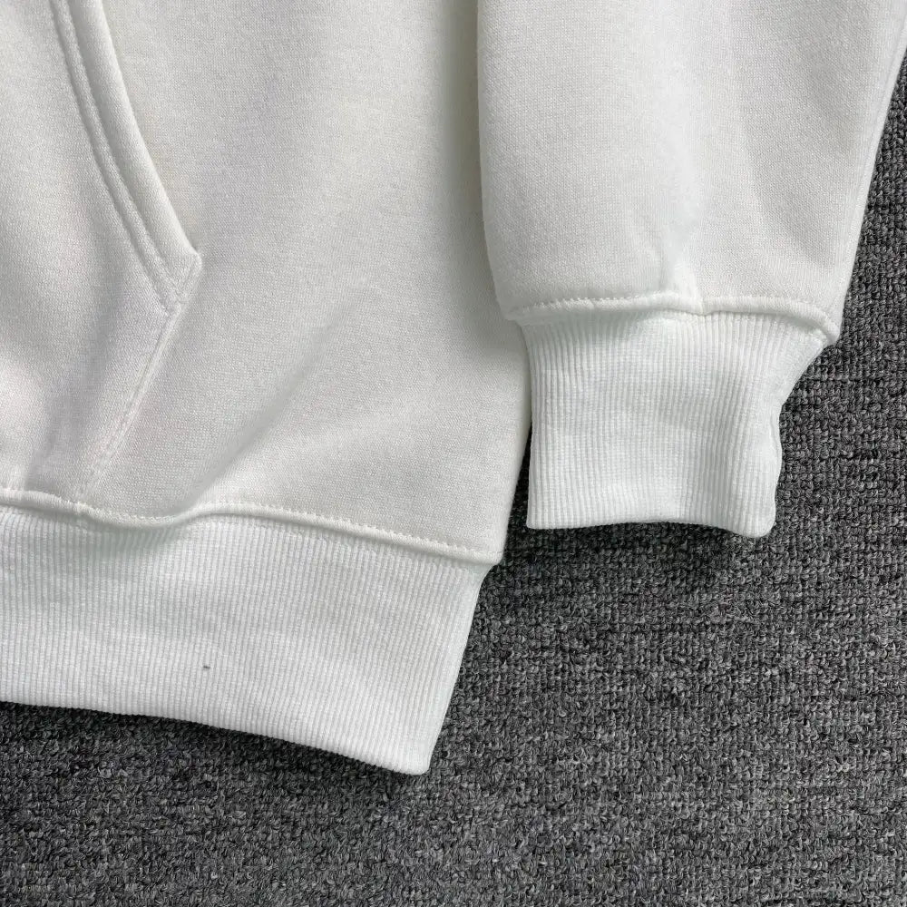 Syna World White Blue Graffiti Letter Graphic Hoodie