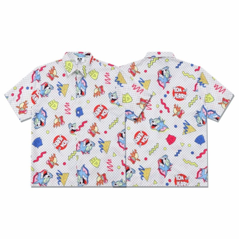 Tom and Jerry anime button up shirt - Seakoff