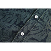 Tropical Print Denim Chambray Shirt on Sale - Men&