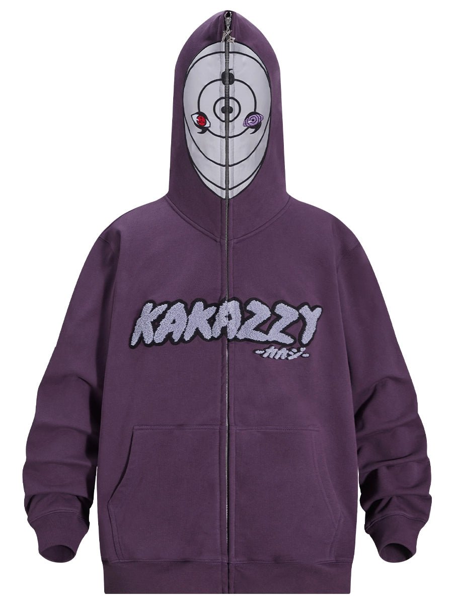 Uchiha Obito Full Zip Hoodie Seakoff