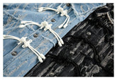 Unique Distressed Denim Chambray Jacket on Sale - Men&