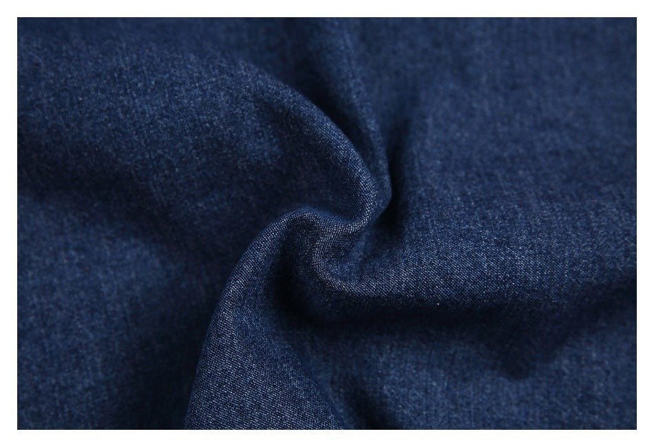 Unique Multi - Pocket Denim Chambray Shirt on Sale - Men's and Women's Short Sleeve Vintage Style - Seakoff
