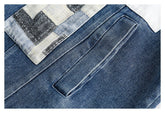 Unique Patchwork Denim Chambray Jacket on Sale - Men&